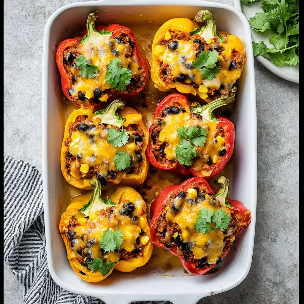 Extra Veggie Turkey Taco Stuffed Bell Peppers Recipe 4 Extra Veggie Turkey Taco Stuffed Bell Peppers Recipe - Recipe Image