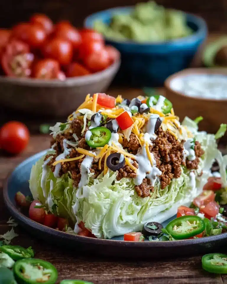 Taco Wedge Salad Recipe