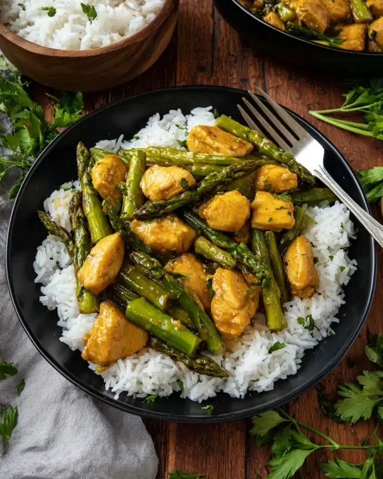Turmeric Black Pepper Chicken With Asparagus Recipe