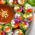 Tofu Spring Rolls With Hoisin Peanut Sauce Recipe