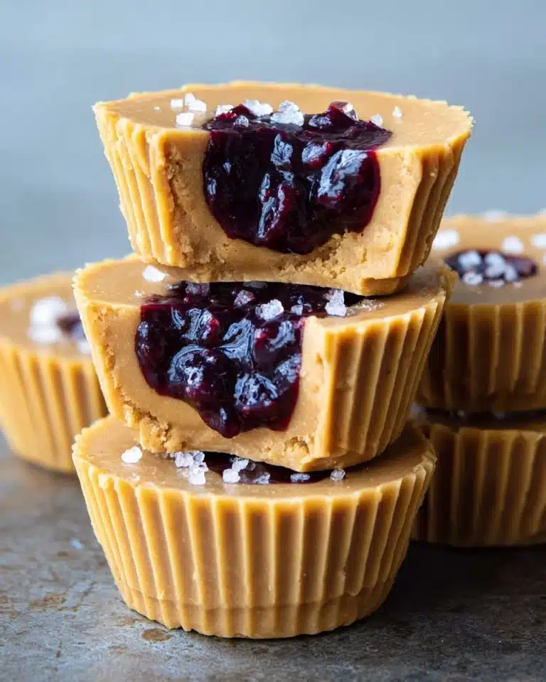 3 Ingredient Peanut Butter and Jelly Cups Recipe