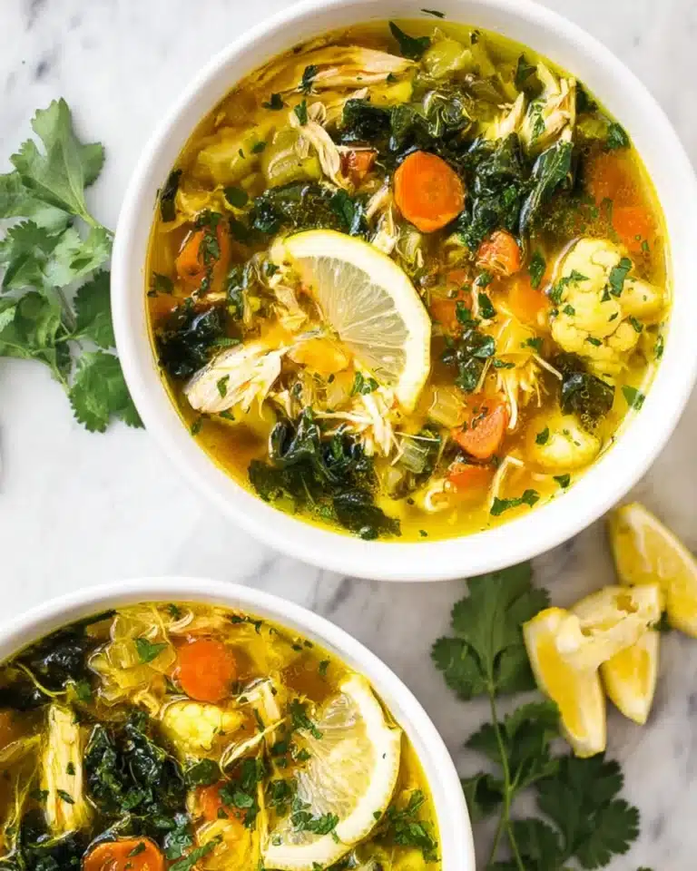 Instant Pot Turmeric Ginger Chicken Soup Recipe