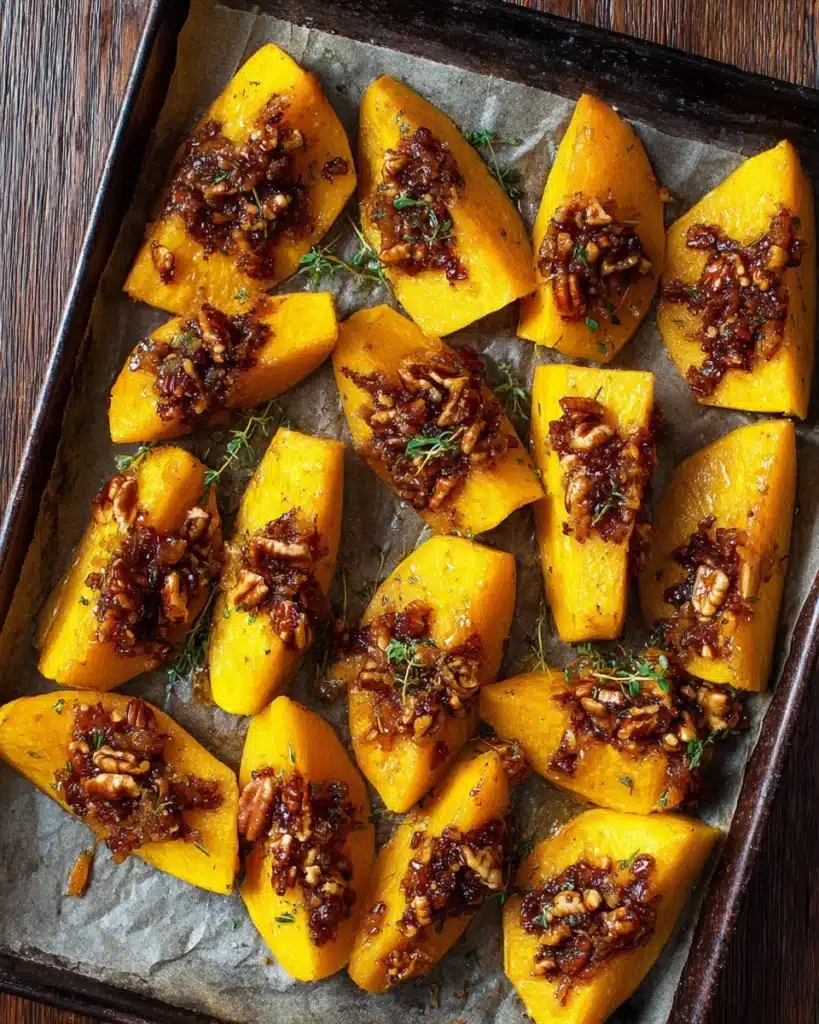 Roasted Pumpkin with Thyme, Honey & Pecans Recipe