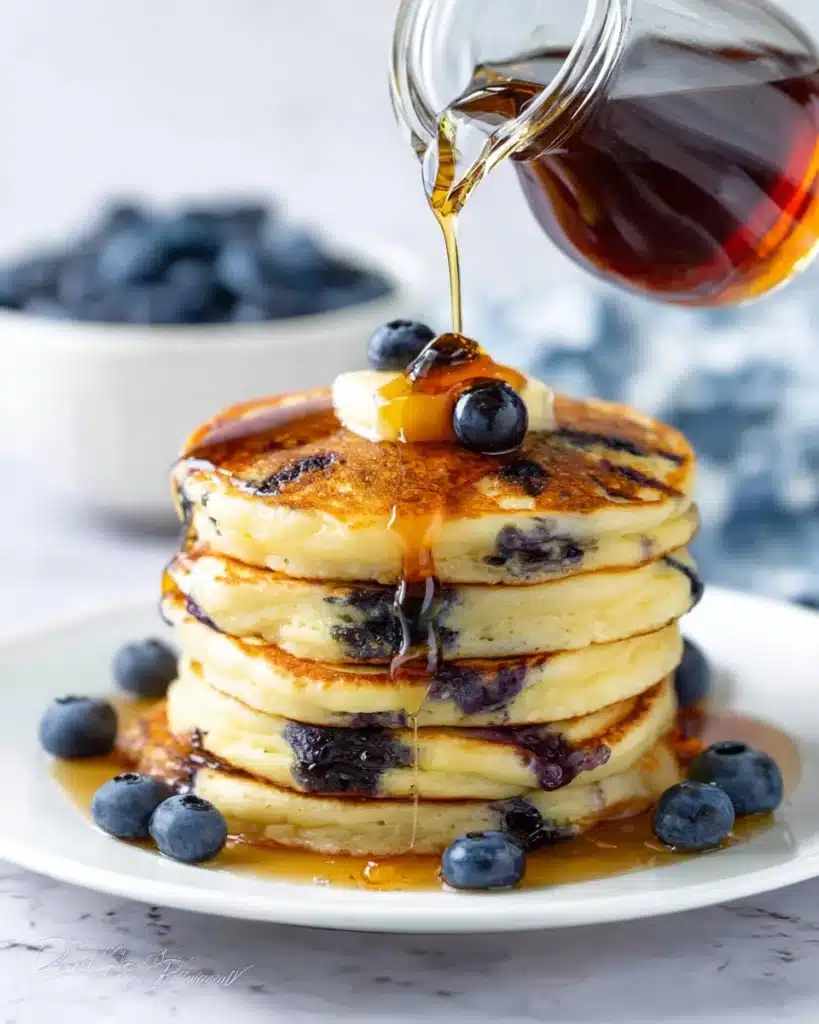 Blueberry Greek Yogurt Pancakes Recipe