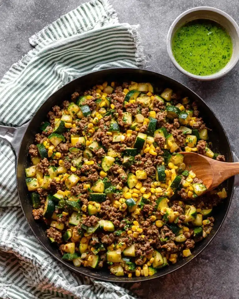 Ground Beef and Zucchini Skillet Recipe