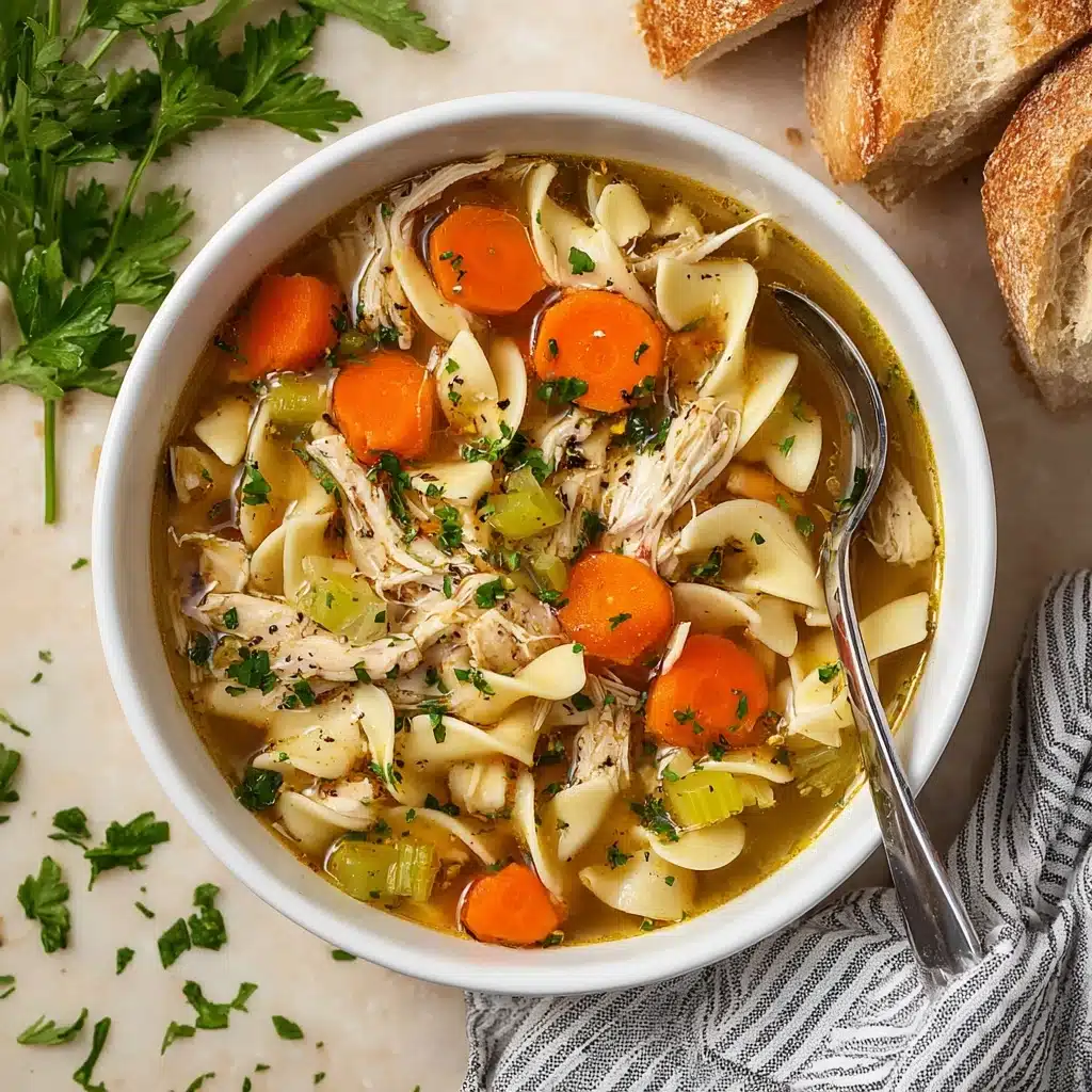 Easy Rotisserie Chicken Noodle Soup Recipe - Recipe Image