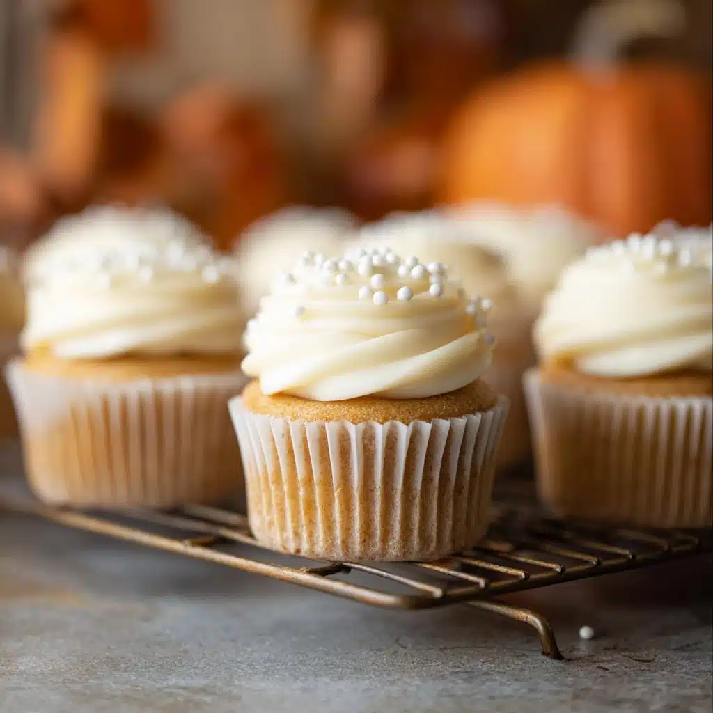 Pumpkin Cupcakes with Cream Cheese Buttercream Recipe - Recipe Image