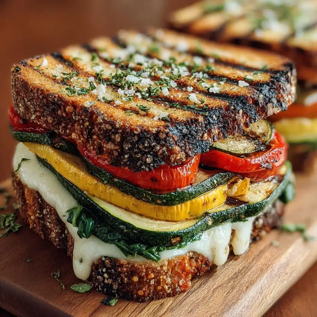 Grilled Veggie & Mozzarella Sandwiches Recipe 5 Grilled Veggie & Mozzarella Sandwiches Recipe - Recipe Image