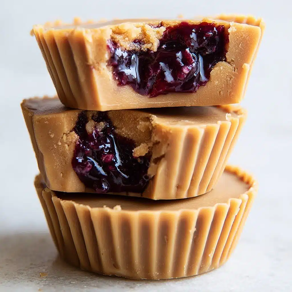 3 Ingredient Peanut Butter and Jelly Cups Recipe - Recipe Image
