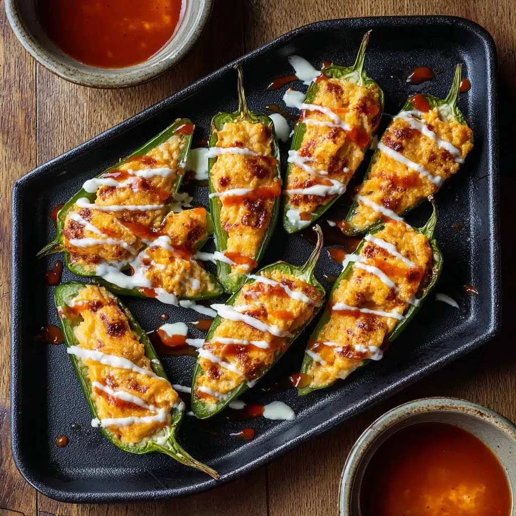 Buffalo Chicken Jalapeño Poppers Recipe 4 Buffalo Chicken Jalapeño Poppers Recipe - Recipe Image