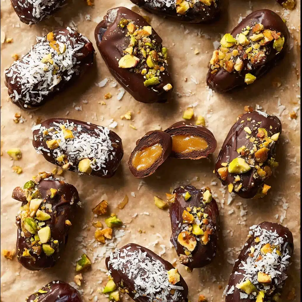 Chocolate Covered Stuffed Dates Recipe - Recipe Image