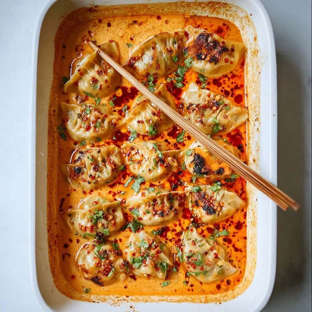 One Pan Baked Dumplings Recipe 5 One Pan Baked Dumplings Recipe - Recipe Image
