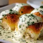 Chicken Pillows with Creamy Parmesan Sauce for Cozy Nights Recipe