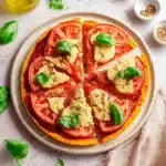 Vegan Margherita Pizza with Sweet Potato Crust Recipe