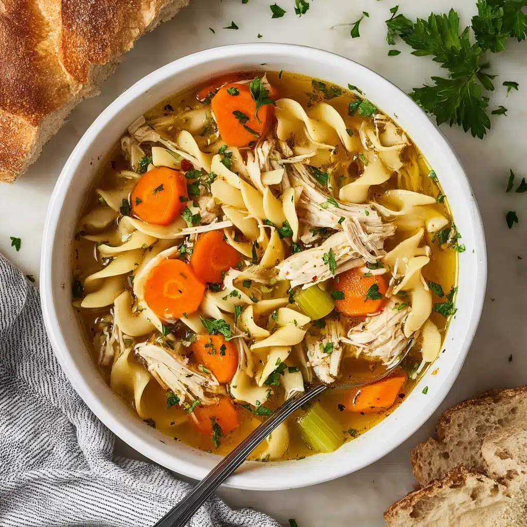 Easy Rotisserie Chicken Noodle Soup Recipe - Recipe Image