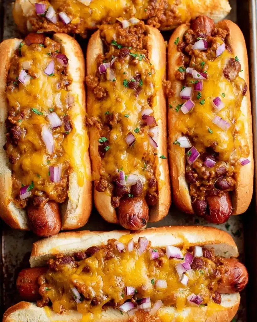 Baked Chili Cheese Dogs Recipe