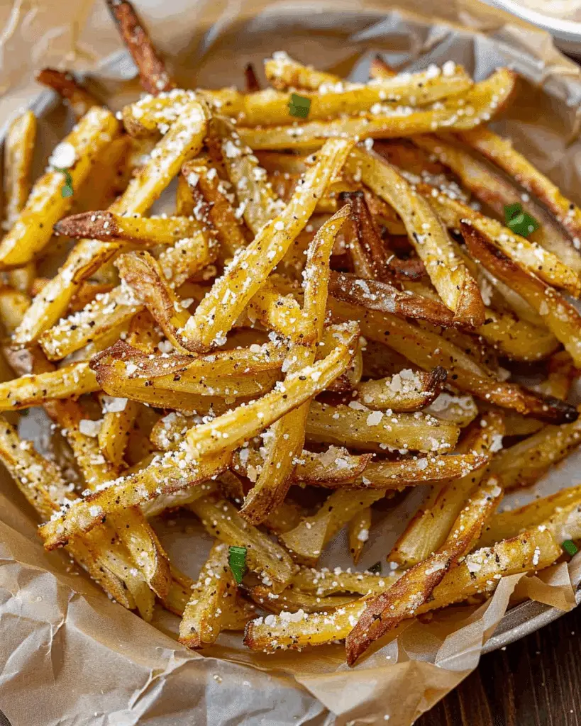 Air Fryer Garlic Parmesan French Fries
