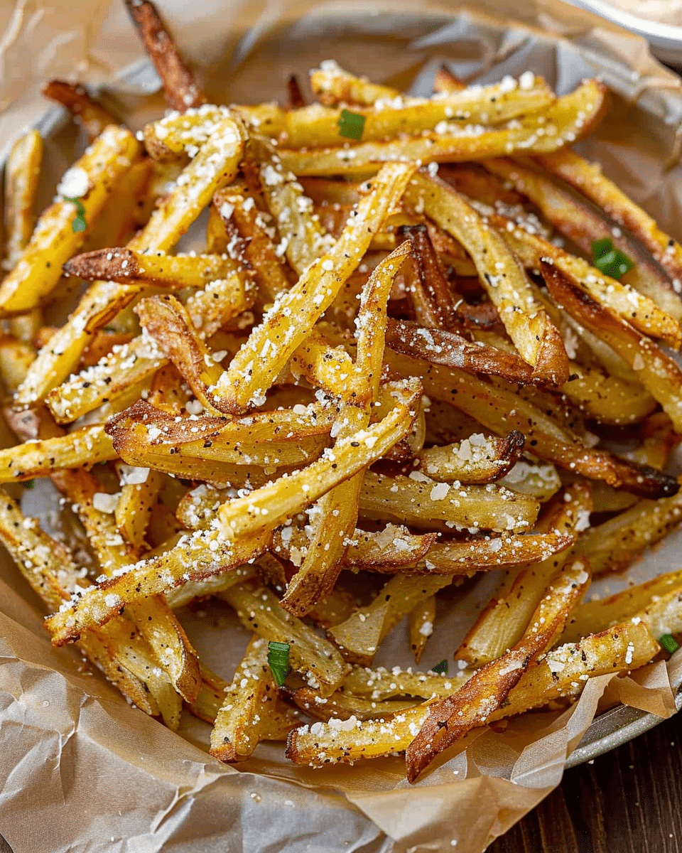 Air Fryer Garlic Parmesan French Fries