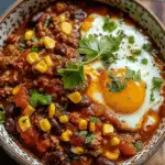 breakfast chili and eggs