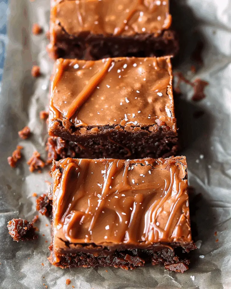 No Bake Caramel Brownies