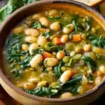 Spinach, Lentil, and Butter Bean Soup Recipe