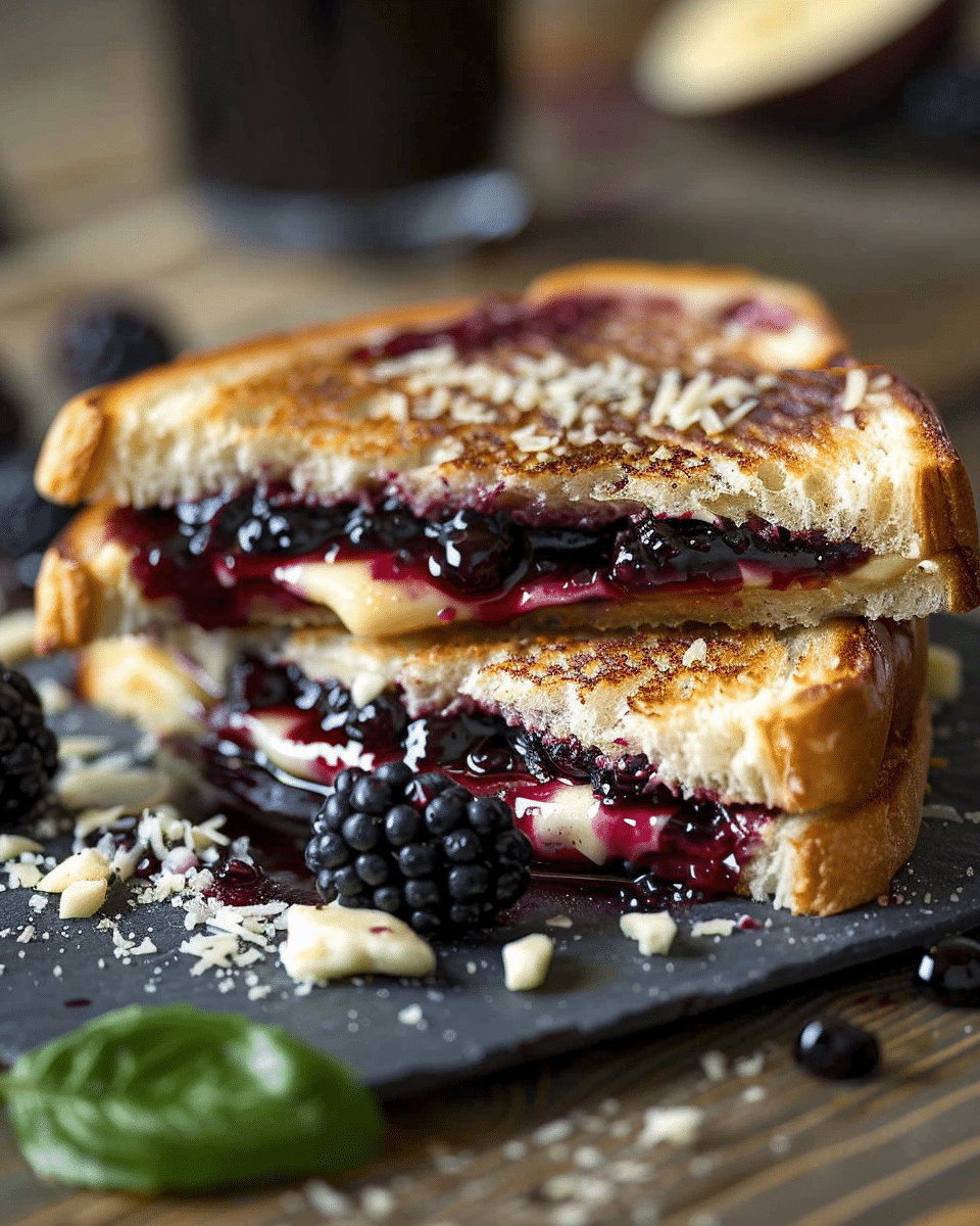 Easy Balsamic Blackberry Bliss Grilled Cheese Recipe
