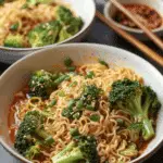 Quick and Easy Spicy Ramen with Broccoli