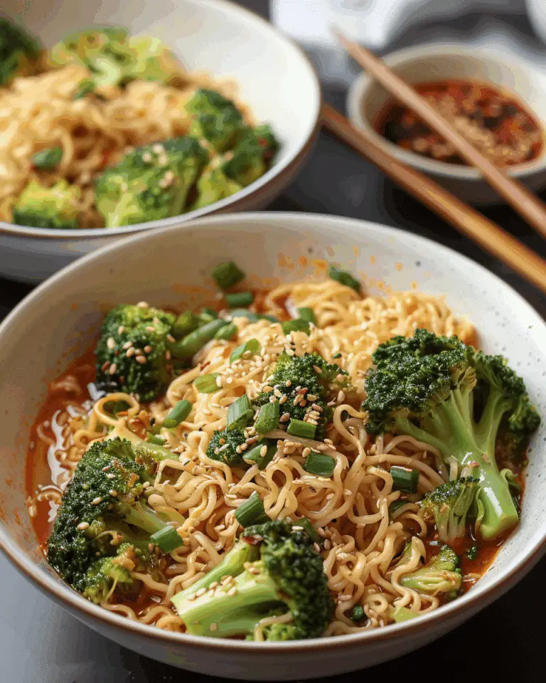 Quick and Easy Spicy Ramen with Broccoli