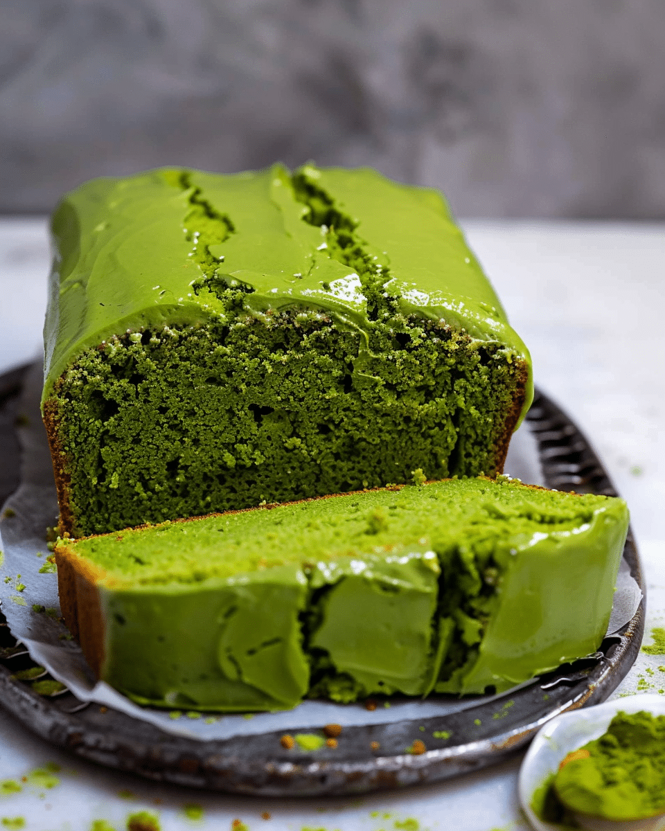 Vegan Matcha Pound Cake