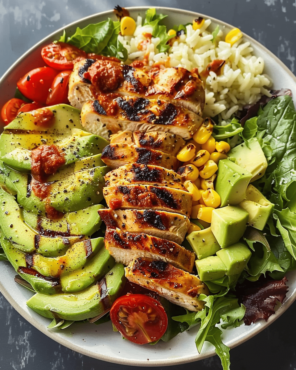 Grilled Chicken Avocado Salad