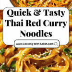 10 Minute Thai Red Curry Rice Noodles Recipe