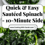 Sautéed Spinach Recipe