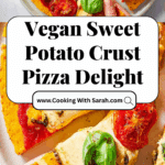 Vegan Margherita Pizza with Sweet Potato Crust Recipe