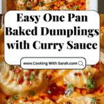 One Pan Baked Dumplings Recipe