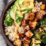 Crispy Bang Bang Salmon Bites Bowls Recipe