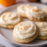 Orange Cookies with Creamsicle Frosting Recipe