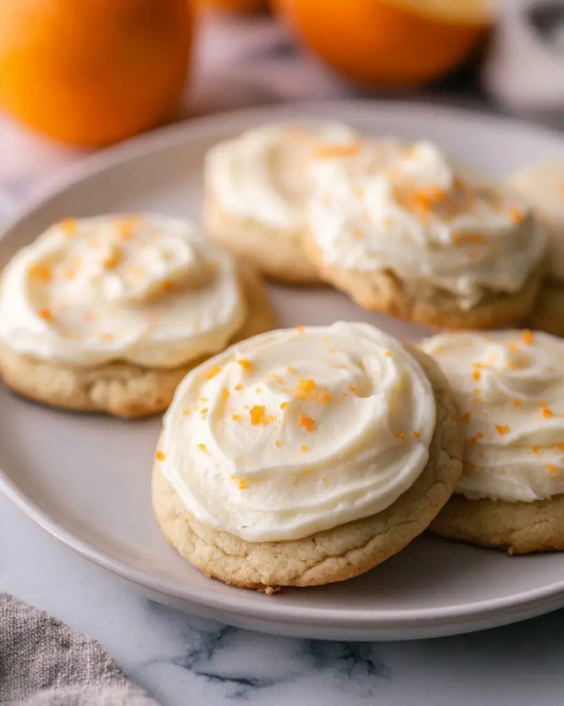 Orange Cookies with Creamsicle Frosting Recipe