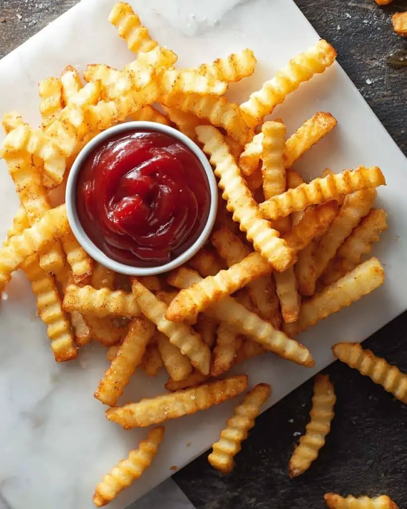 Air Fryer Frozen Crinkle Fries Recipe