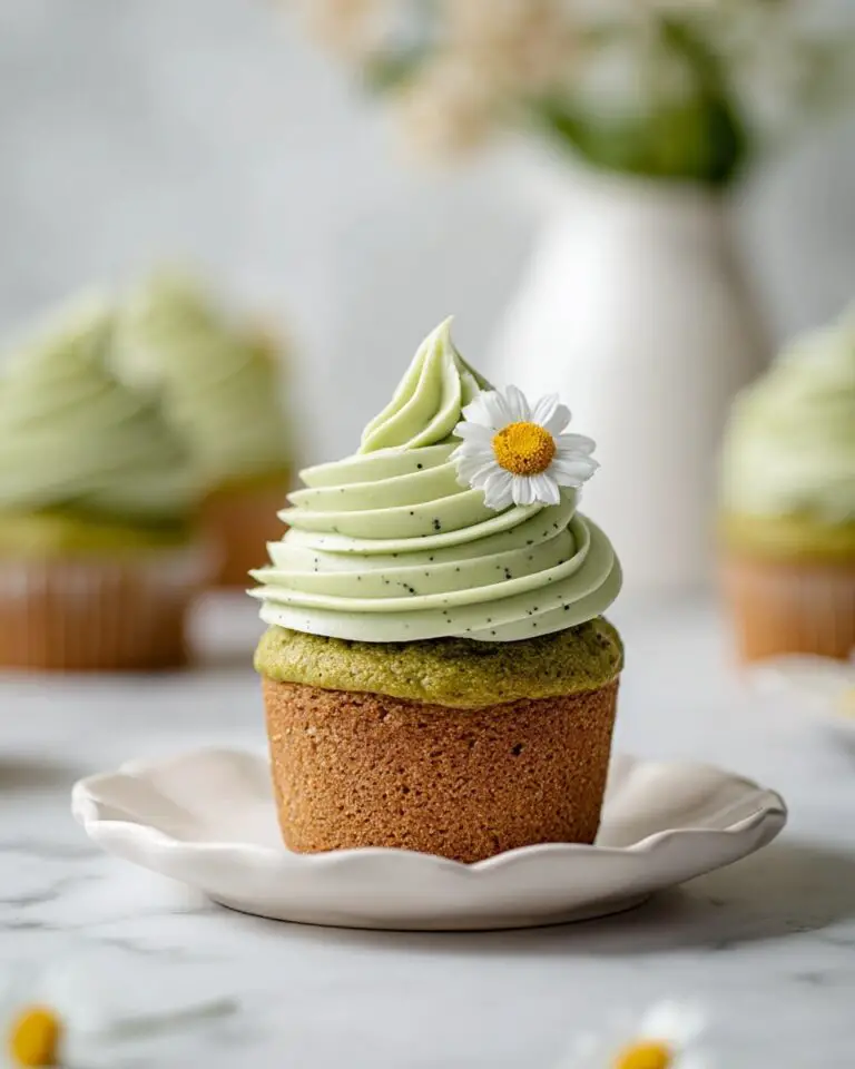 Matcha Cupcakes with Matcha Ganache Frosting Recipe