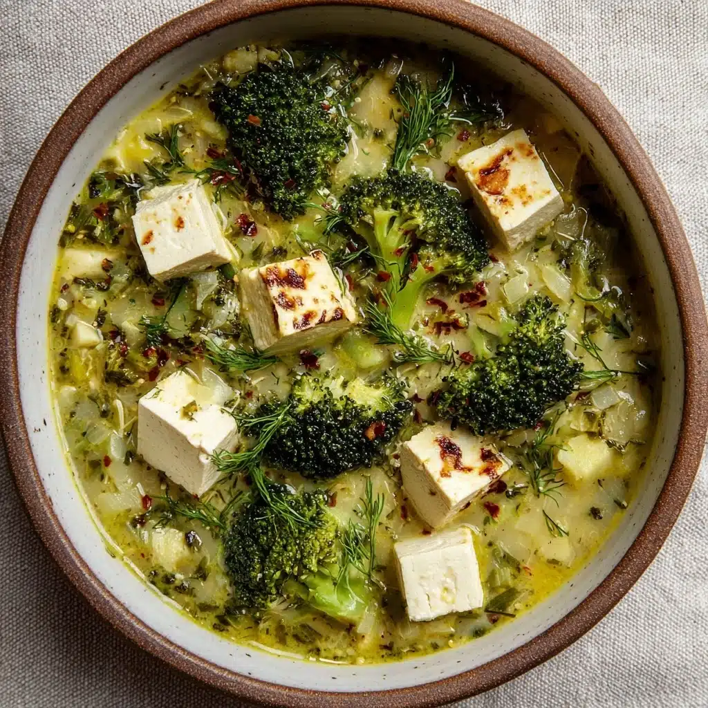 Pesto Broccoli Orzo Soup Recipe - Recipe Image