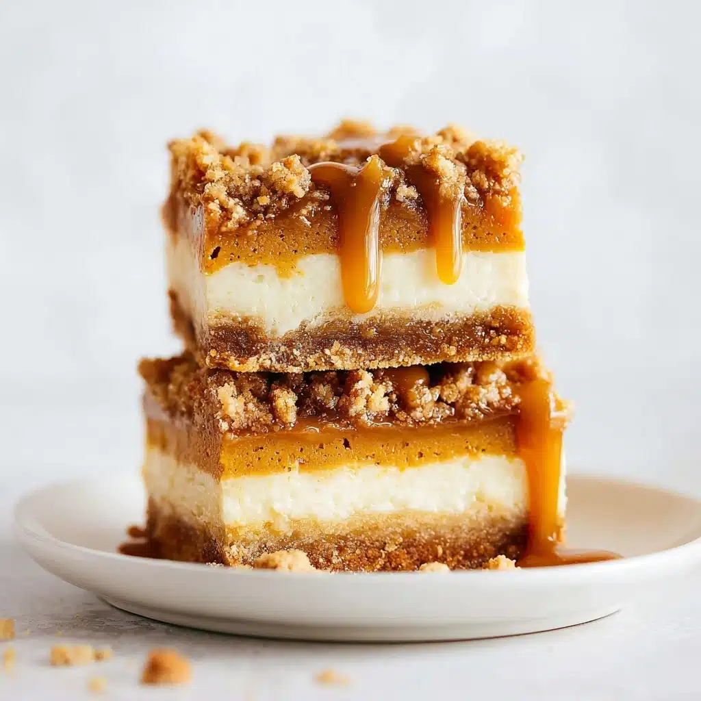 Pumpkin Caramel Cheesecake Bars with a Streusel Topping Recipe 5 Pumpkin Caramel Cheesecake Bars with a Streusel Topping Recipe - Recipe Image