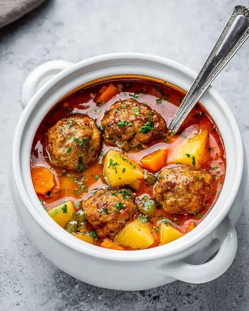 Albondigas Soup (Mexican meatball soup) Recipe