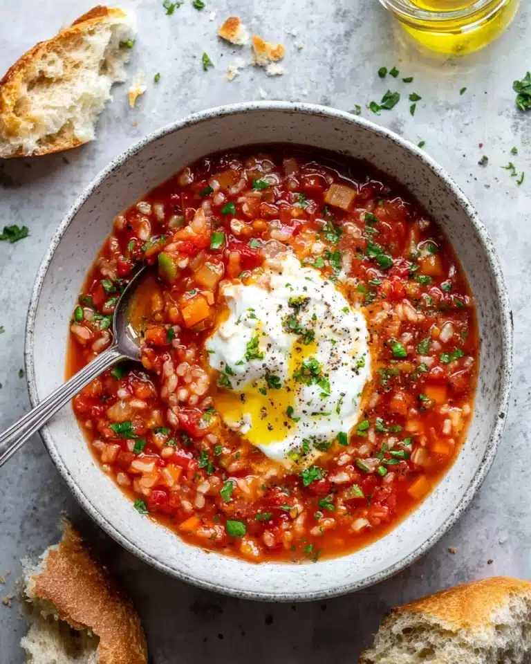 Homemade Tomato Rice Soup Recipe