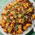 Crispy Sheet Pan Garlic Parmesan Cauliflower And Chickpeas Recipe 6 Crispy Sheet Pan Garlic Parmesan Cauliflower And Chickpeas Recipe