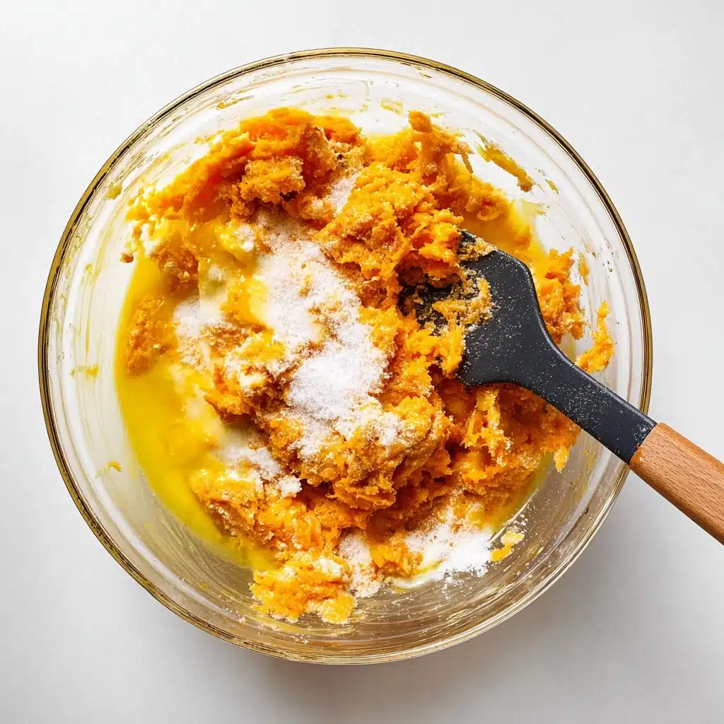 Sweet Potato Crunch Casserole with Pecan Topping 4 I used a rectangular 2 quart casserole dish, but this could easily fit in an 8″ or 9″ square baking pan Recipe - Recipe Image