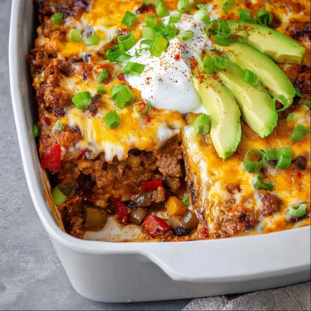 Ground Turkey Taco Casserole Recipe 5 Ground Turkey Taco Casserole Recipe - Recipe Image