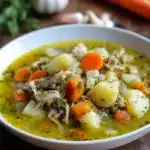 Leftover Turkey Soup with Root Vegetables Recipe