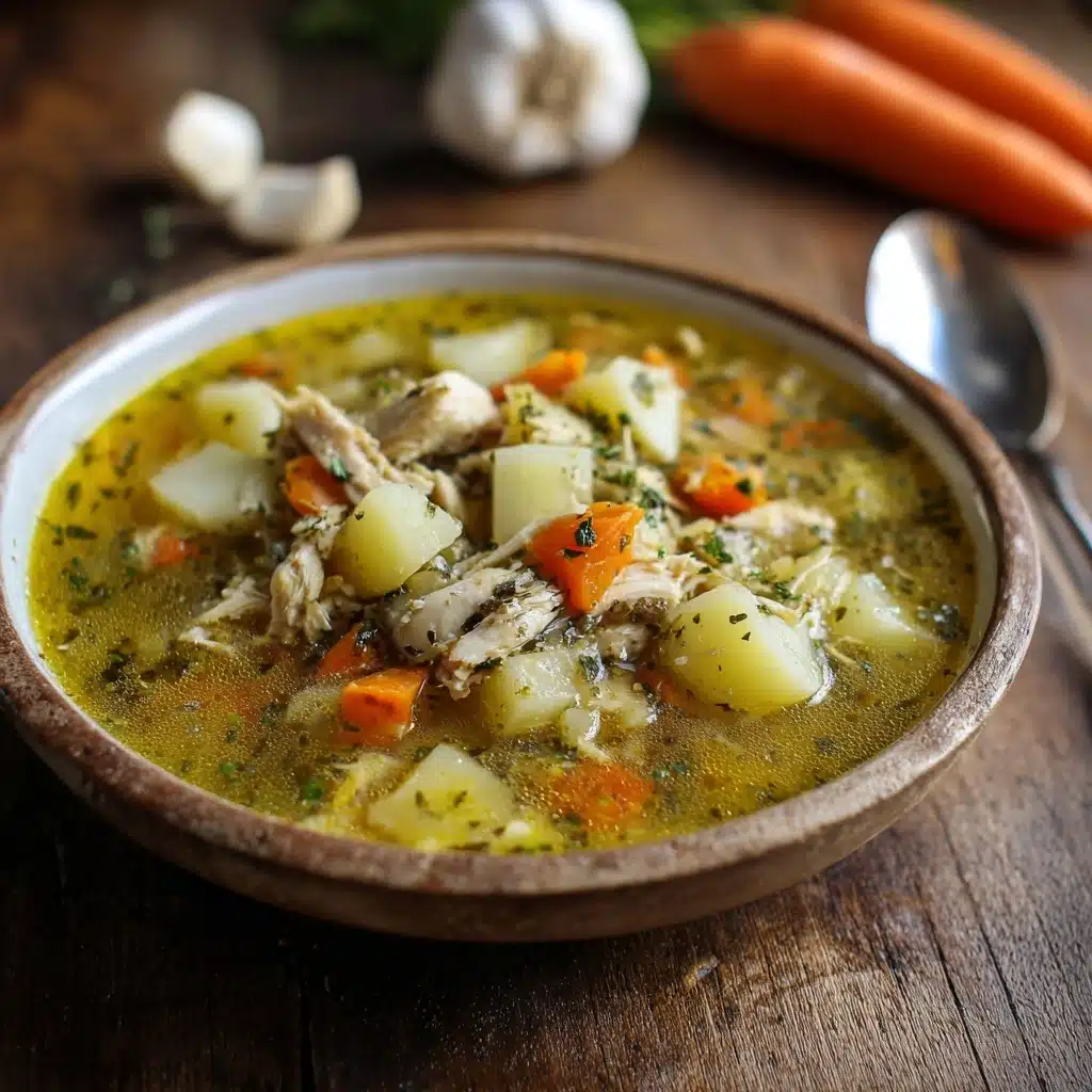 Leftover Turkey Soup with Root Vegetables Recipe - Recipe Image