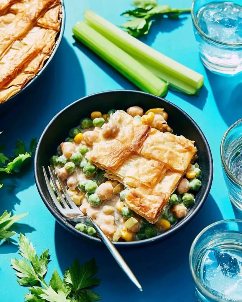 Easy Vegetarian Chickpea Pot Pie Recipe