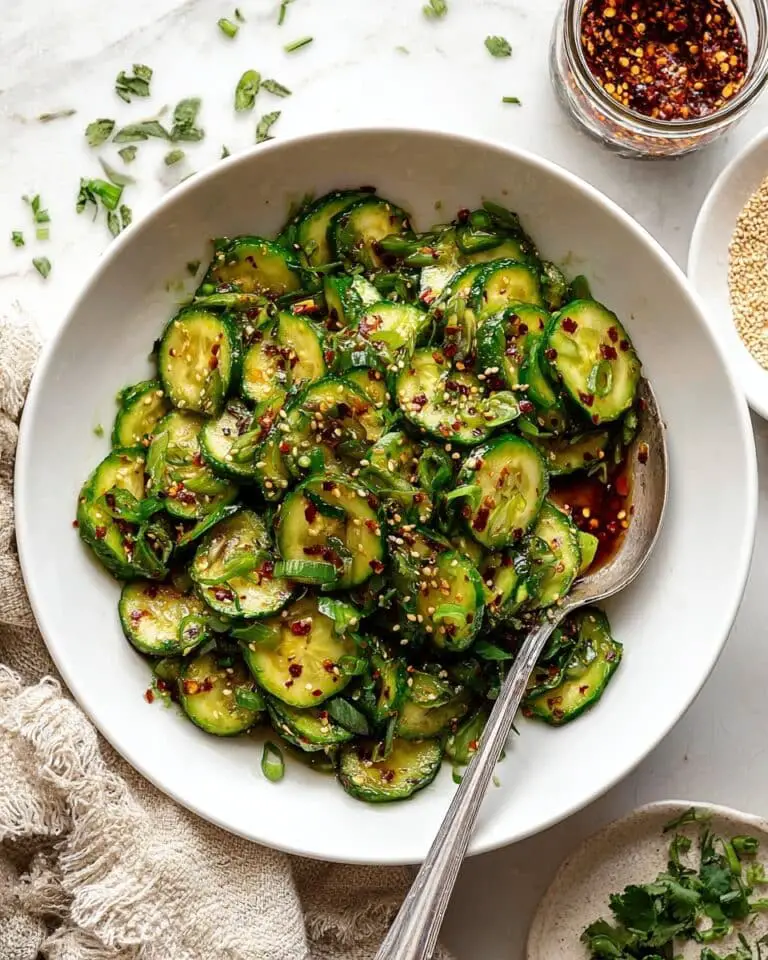 Asian Cucumber Salad (Smashed Cucumber Salad) Recipe